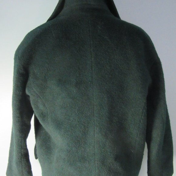 Vintage Banana Republic Dark Kelly Green Wool Jacket sz S - Picture 5 of 7